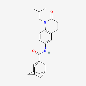 N-[1-(2-methylpropyl)-2-oxo-1,2,3,4-tetrahydroquinolin-6-yl]adamantane-1-carboxamide