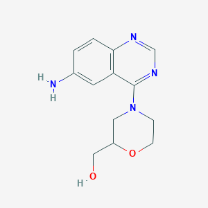 [4-(6-Aminoquinazolin-4-yl)morpholin-2-yl]methanol
