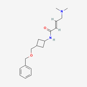 (E)-4-(Dimethylamino)-N-[3-(phenylmethoxymethyl)cyclobutyl]but-2-enamide