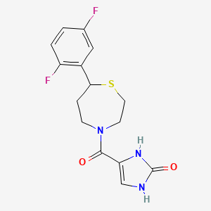 4-(7-(2,5-difluorophenyl)-1,4-thiazepane-4-carbonyl)-1H-imidazol-2(3H)-one