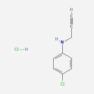 molecular formula C9H9Cl2N B2892451 4-Chloro-N-(prop-2-yn-1-yl)aniline hydrochloride CAS No. 2225154-14-1