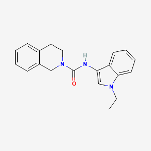 molecular formula C20H21N3O B2892464 N-(1-乙基-1H-吲哚-3-基)-3,4-二氢异喹啉-2(1H)-甲酰胺 CAS No. 899753-76-5