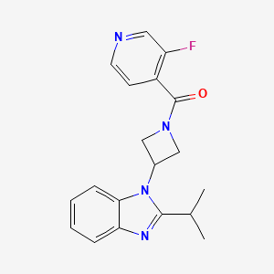 (3-Fluoropyridin-4-yl)-[3-(2-propan-2-ylbenzimidazol-1-yl)azetidin-1-yl]methanone