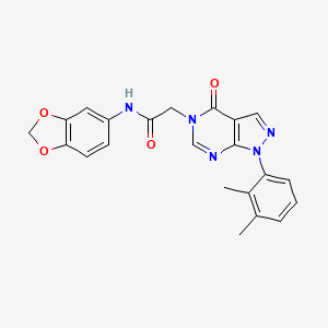 N-(1,3-benzodioxol-5-yl)-2-[1-(2,3-dimethylphenyl)-4-oxopyrazolo[3,4-d]pyrimidin-5-yl]acetamide