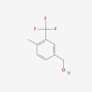 molecular formula C9H9F3O B2892480 4-Methyl-3-(trifluoromethyl)benzyl alcohol CAS No. 261952-15-2
