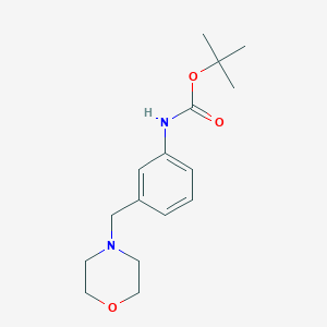 molecular formula C16H24N2O3 B2892482 tert-Butyl N-[3-(morpholin-4-ylmethyl)phenyl]carbamate CAS No. 2140326-95-8