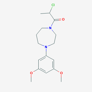 2-Chloro-1-[4-(3,5-dimethoxyphenyl)-1,4-diazepan-1-yl]propan-1-one