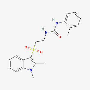 1-(2-((1,2-dimethyl-1H-indol-3-yl)sulfonyl)ethyl)-3-(o-tolyl)urea