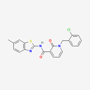 1-(2-chlorobenzyl)-N-(6-methylbenzo[d]thiazol-2-yl)-2-oxo-1,2-dihydropyridine-3-carboxamide