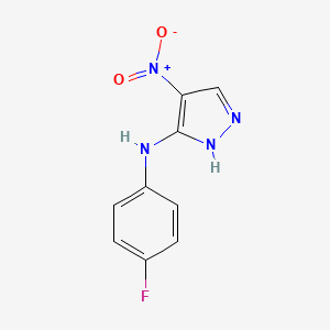 N-(4-fluorophenyl)-4-nitro-1H-pyrazol-5-amine