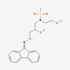 N-(3-(((9H-fluoren-9-ylidene)amino)oxy)-2-hydroxypropyl)-N-(2-methoxyethyl)methanesulfonamide