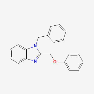 molecular formula C21H18N2O B2892500 1-Benzyl-2-(phenoxymethyl)benzimidazole CAS No. 333746-94-4