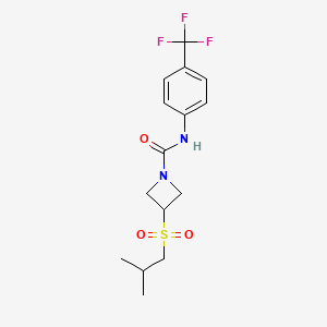 3-(isobutylsulfonyl)-N-(4-(trifluoromethyl)phenyl)azetidine-1-carboxamide