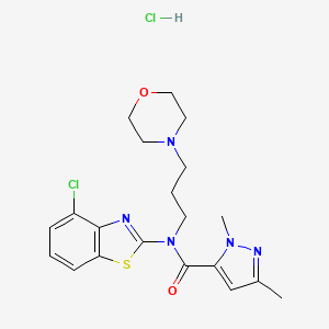 N-(4-chlorobenzo[d]thiazol-2-yl)-1,3-dimethyl-N-(3-morpholinopropyl)-1H-pyrazole-5-carboxamide hydrochloride