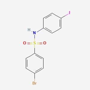 molecular formula C12H9BrINO2S B2892526 4-bromo-N-(4-iodophenyl)benzenesulfonamide CAS No. 349404-77-9
