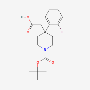 2-[1-(tert-Butoxycarbonyl)-4-(2-fluorophenyl)piperidin-4-yl]acetic acid