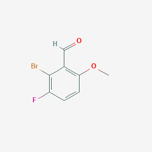 molecular formula C8H6BrFO2 B2892533 2-Bromo-3-fluoro-6-methoxybenzaldehyde CAS No. 1780200-30-7