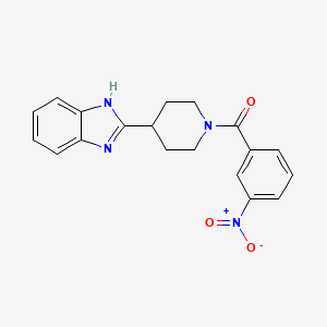 [4-(1H-benzimidazol-2-yl)piperidin-1-yl]-(3-nitrophenyl)methanone