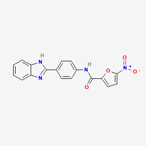 N-(4-(1H-benzo[d]imidazol-2-yl)phenyl)-5-nitrofuran-2-carboxamide