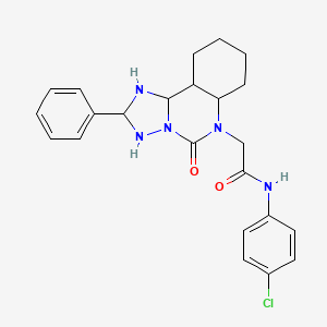 N-(4-chlorophenyl)-2-{5-oxo-2-phenyl-5H,6H-[1,2,4]triazolo[1,5-c]quinazolin-6-yl}acetamide