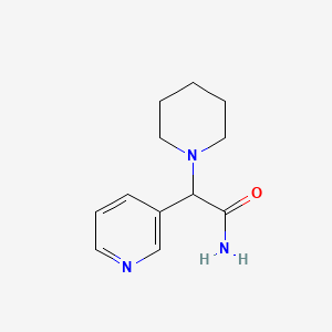 molecular formula C12H17N3O B2892551 2-Piperidin-1-yl-2-pyridin-3-ylacetamide CAS No. 856858-17-8