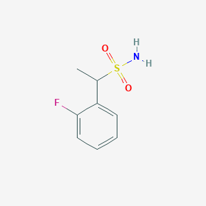 molecular formula C8H10FNO2S B2892560 1-(2-Fluorophenyl)ethane-1-sulfonamide CAS No. 1250852-33-5