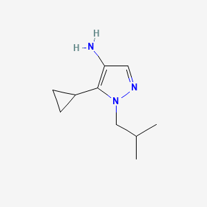 5-cyclopropyl-1-(2-methylpropyl)-1H-pyrazol-4-amine