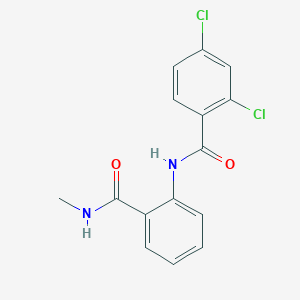 molecular formula C15H12Cl2N2O2 B289258 2,4-dichloro-N-{2-[(methylamino)carbonyl]phenyl}benzamide 
