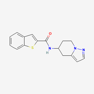 molecular formula C16H15N3OS B2892593 N-(4,5,6,7-tetrahydropyrazolo[1,5-a]pyridin-5-yl)benzo[b]thiophene-2-carboxamide CAS No. 2034588-54-8