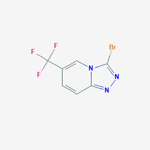 molecular formula C7H3BrF3N3 B2892594 3-溴-6-(三氟甲基)-[1,2,4]三唑并[4,3-a]吡啶 CAS No. 1780827-96-4
