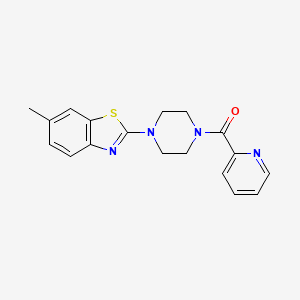 (4-(6-Methylbenzo[d]thiazol-2-yl)piperazin-1-yl)(pyridin-2-yl)methanone