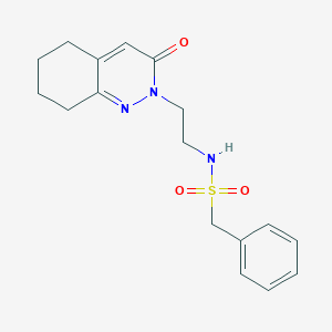 N-(2-(3-oxo-5,6,7,8-tetrahydrocinnolin-2(3H)-yl)ethyl)-1-phenylmethanesulfonamide