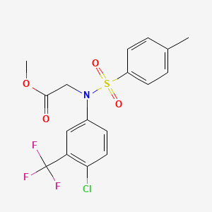 Methyl N-[4-chloro-3-(trifluoromethyl)phenyl]-N-[(4-methylphenyl)sulfonyl]glycinate