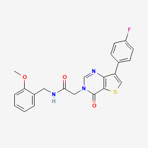 2-[7-(4-fluorophenyl)-4-oxothieno[3,2-d]pyrimidin-3(4H)-yl]-N-(2-methoxybenzyl)acetamide