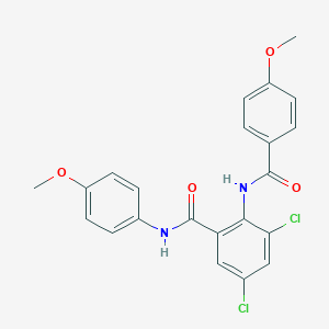 3,5-dichloro-2-[(4-methoxybenzoyl)amino]-N-(4-methoxyphenyl)benzamide