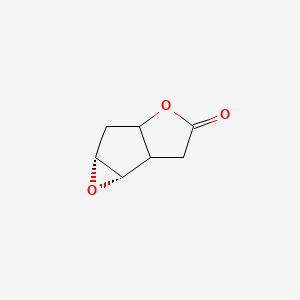 molecular formula C7H8O3 B2892643 (1AR,5bS)-hexahydro-4H-oxireno[2',3':3,4]cyclopenta[1,2-b]furan-4-one CAS No. 26115-01-5