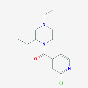 molecular formula C14H20ClN3O B2892651 1-(2-Chloropyridine-4-carbonyl)-2,4-diethylpiperazine CAS No. 2094645-56-2