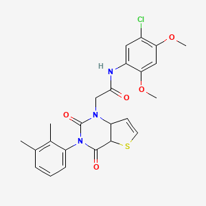 molecular formula C24H22ClN3O5S B2892669 N-(5-chloro-2,4-dimethoxyphenyl)-2-[3-(2,3-dimethylphenyl)-2,4-dioxo-1H,2H,3H,4H-thieno[3,2-d]pyrimidin-1-yl]acetamide CAS No. 1291839-36-5