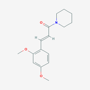 molecular formula C16H21NO3 B2892681 (E)-3-(2,4-dimethoxyphenyl)-1-(piperidin-1-yl)prop-2-en-1-one CAS No. 127006-84-2