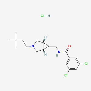 molecular formula C19H27Cl3N2O B2892686 ML218 (hydrochloride) CAS No. 2319922-08-0