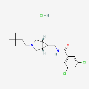 molecular formula C19H27Cl3N2O B2892686 ML218（盐酸盐） CAS No. 2319922-08-0