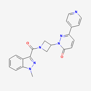 2-[1-(1-Methylindazole-3-carbonyl)azetidin-3-yl]-6-pyridin-4-ylpyridazin-3-one