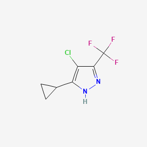 4-Chloro-5-cyclopropyl-3-(trifluoromethyl)-1H-Pyrazole