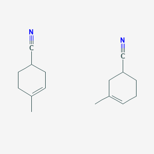 molecular formula C16H22N2 B2892693 4(or 5)-Cyano-1-methylcyclohexene CAS No. 38094-70-1