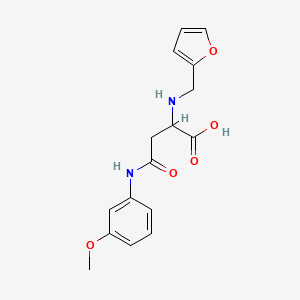 2-((Furan-2-ylmethyl)amino)-4-((3-methoxyphenyl)amino)-4-oxobutanoic acid