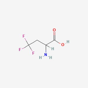 molecular formula C4H6F3NO2 B2892700 2-Amino-4,4,4-trifluorobutyric acid CAS No. 15959-93-0; 15960-05-1