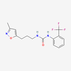 1-(3-(3-Methylisoxazol-5-yl)propyl)-3-(2-(trifluoromethyl)phenyl)urea