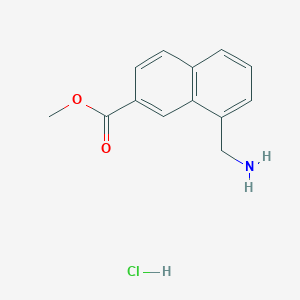 Methyl 8-(aminomethyl)naphthalene-2-carboxylate;hydrochloride