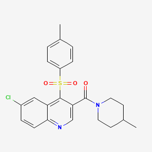 (6-Chloro-4-tosylquinolin-3-yl)(4-methylpiperidin-1-yl)methanone