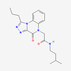 N-isopentyl-2-(4-oxo-1-propyl-[1,2,4]triazolo[4,3-a]quinoxalin-5(4H)-yl)acetamide